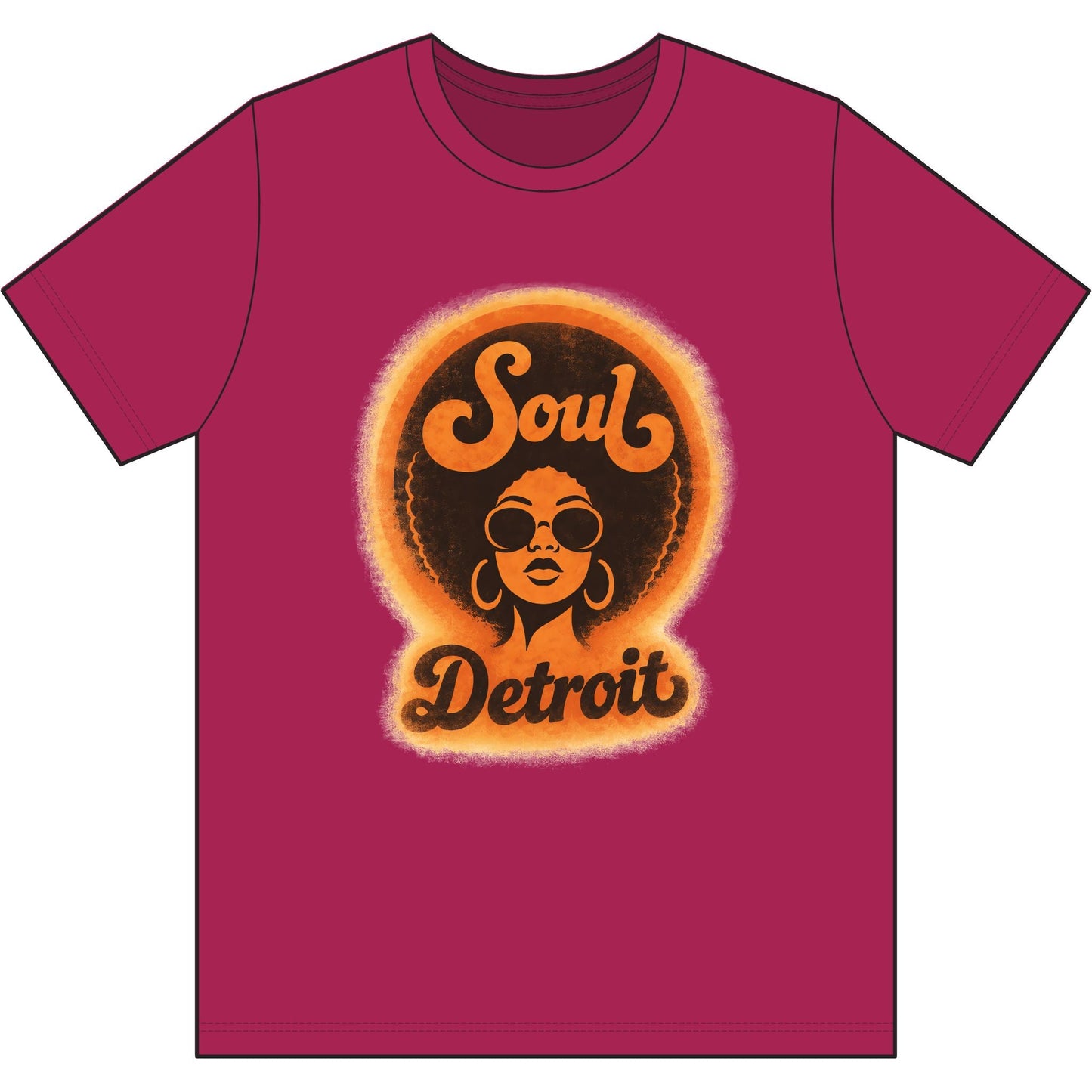 Detroit Soul Retro Tee - Lasercraft Design