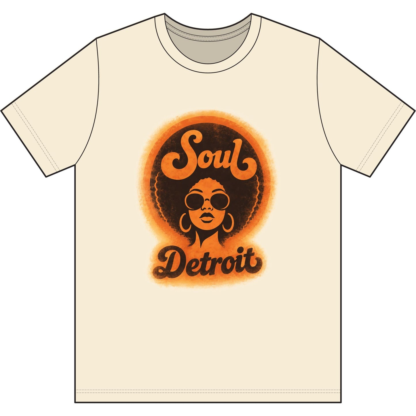 Detroit Soul Retro Tee - Lasercraft Design