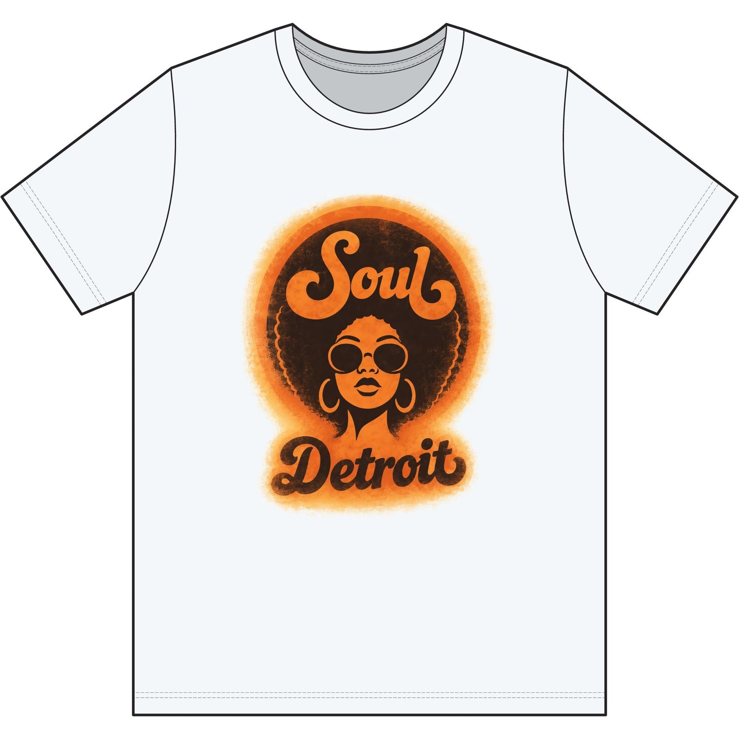 Detroit Soul Retro Tee - Lasercraft Design