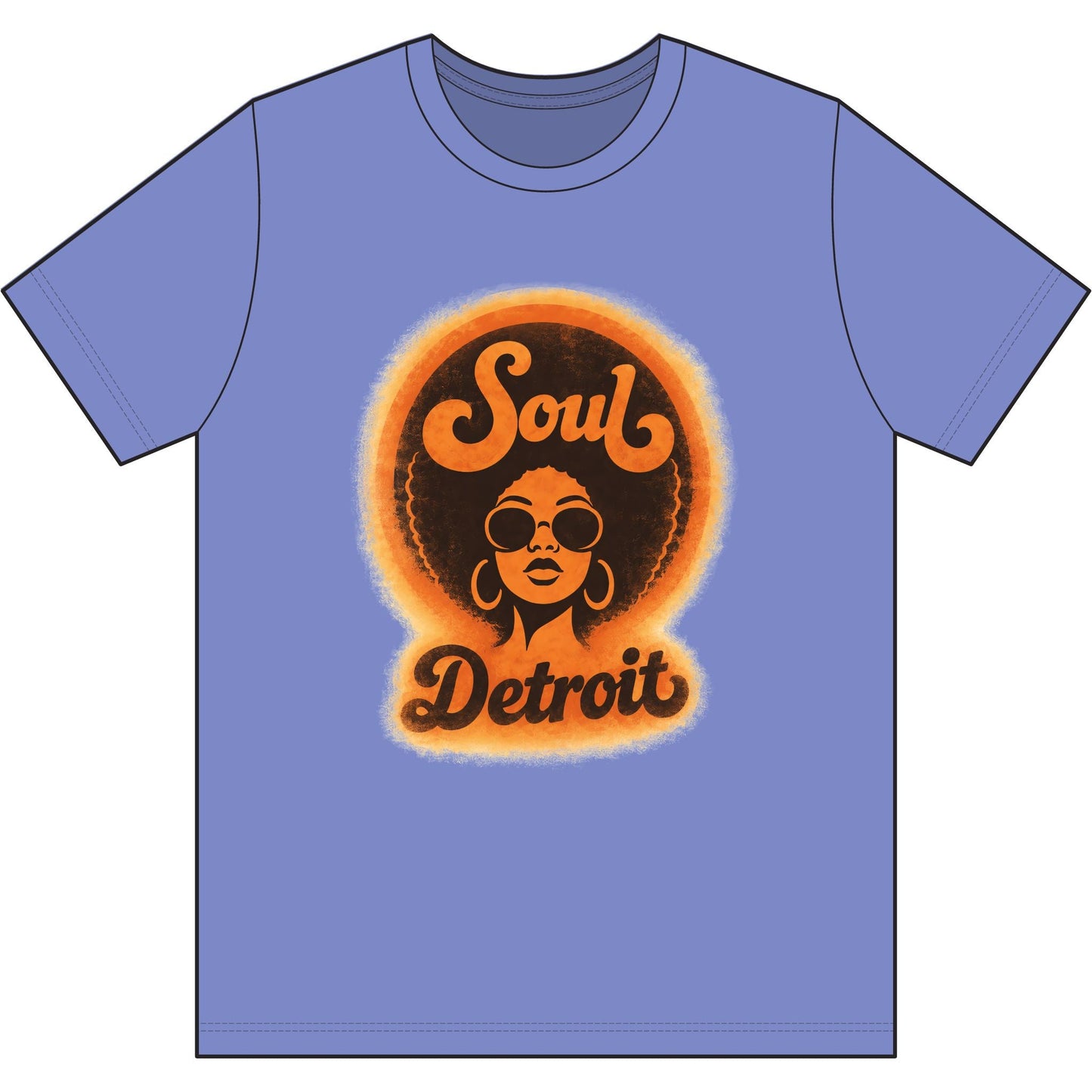 Detroit Soul Retro Tee - Lasercraft Design