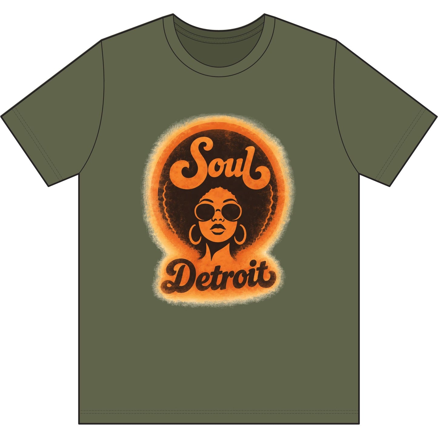 Detroit Soul Retro Tee - Lasercraft Design