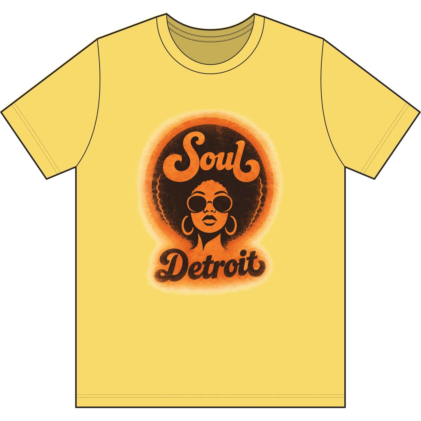 Detroit Soul Retro Tee - Lasercraft Design
