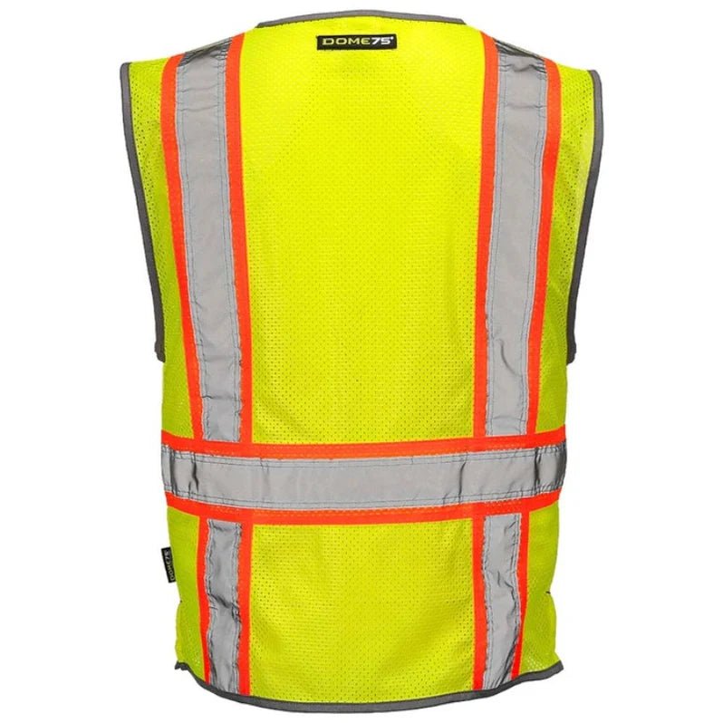 DOME75® DYNAMIC SERIES ANSI Class 2 Hi-Vis Contrast Viz Cool Mesh Safety Vest - Lasercraft Design