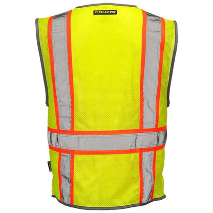 DOME75® DYNAMIC SERIES ANSI Class 2 Hi-Vis Contrast Viz Cool Mesh Safety Vest - Lasercraft Design