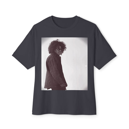 Jay - Z Roots Picnic 2026 Bella and Canvas Photo Tee - Oversized Photo Print Tee — Vintage Black & White Portrait Boxy T‑Shirt - Lasercraft Design