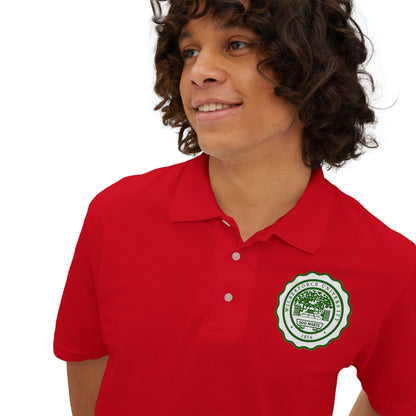 Men's Polo - Wilberforce Crest Logo Chest Embroidery, Classic Golf & Corporate Style - Lasercraft Design