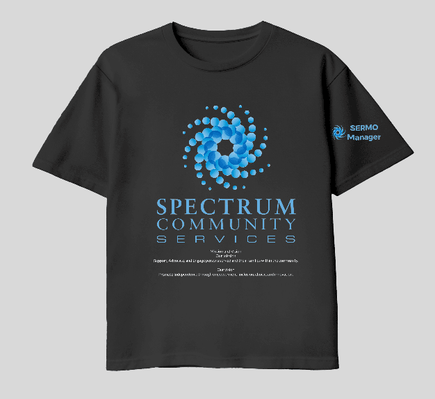 Spectrum Community Services Custom Shirt - Lasercraft Design