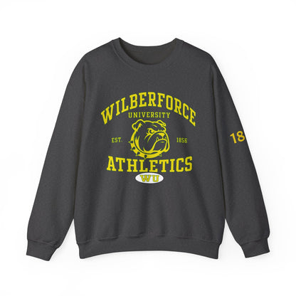 Wilberforce University Athletics Crewneck Sweatshirt — Bulldog Collegiate Pullover - Lasercraft Design