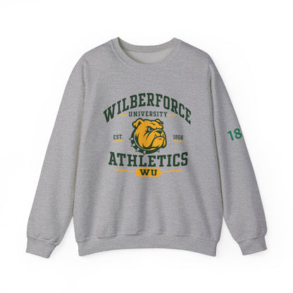 Wilberforce University Athletics Crewneck Sweatshirt — Bulldog Collegiate Pullover - Lasercraft Design