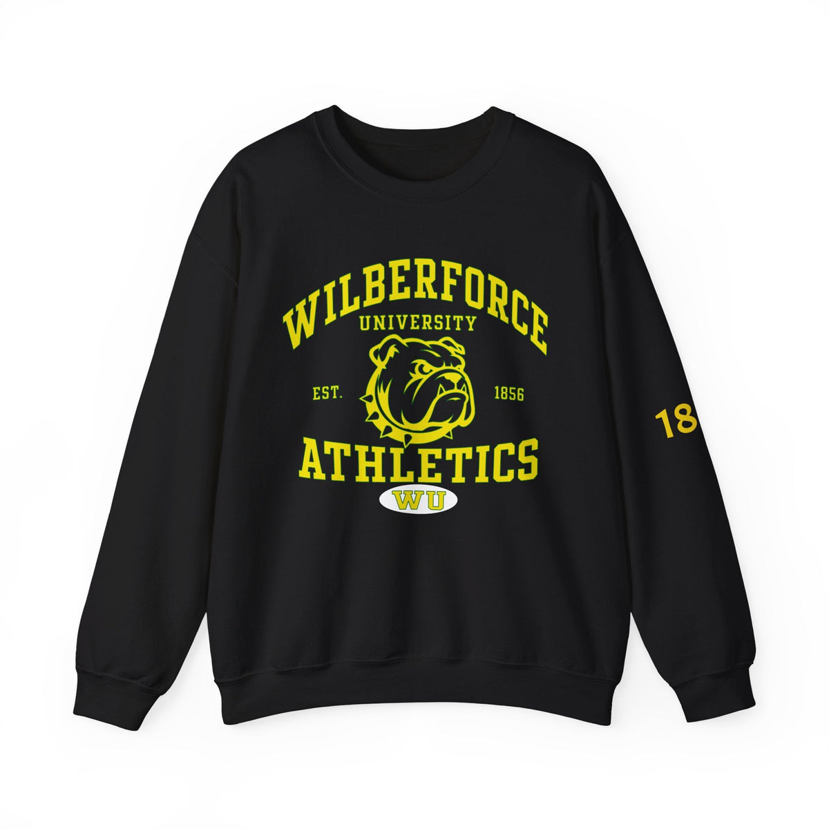 Wilberforce University Athletics Crewneck Sweatshirt — Bulldog Collegiate Pullover - Lasercraft Design