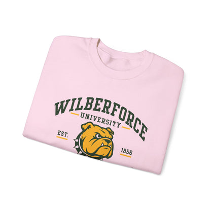 Wilberforce University Athletics Crewneck Sweatshirt — Bulldog Collegiate Pullover - Lasercraft Design