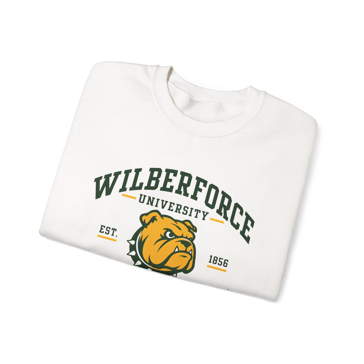 Wilberforce University Athletics Crewneck Sweatshirt — Bulldog Collegiate Pullover - Lasercraft Design