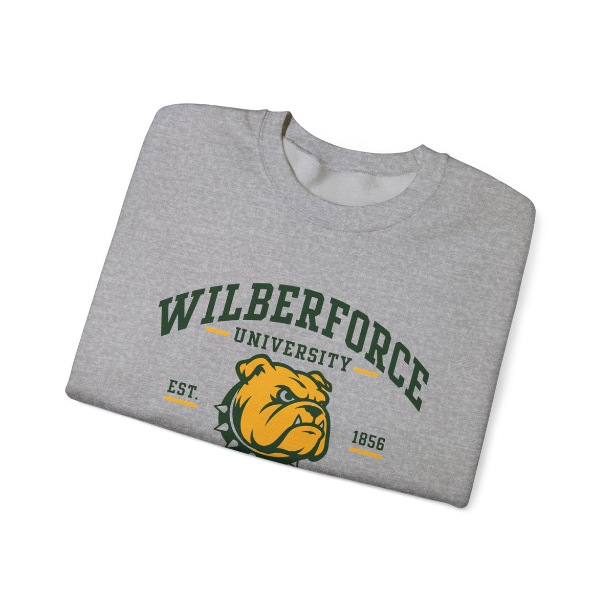 Wilberforce University Athletics Crewneck Sweatshirt — Bulldog Collegiate Pullover - Lasercraft Design
