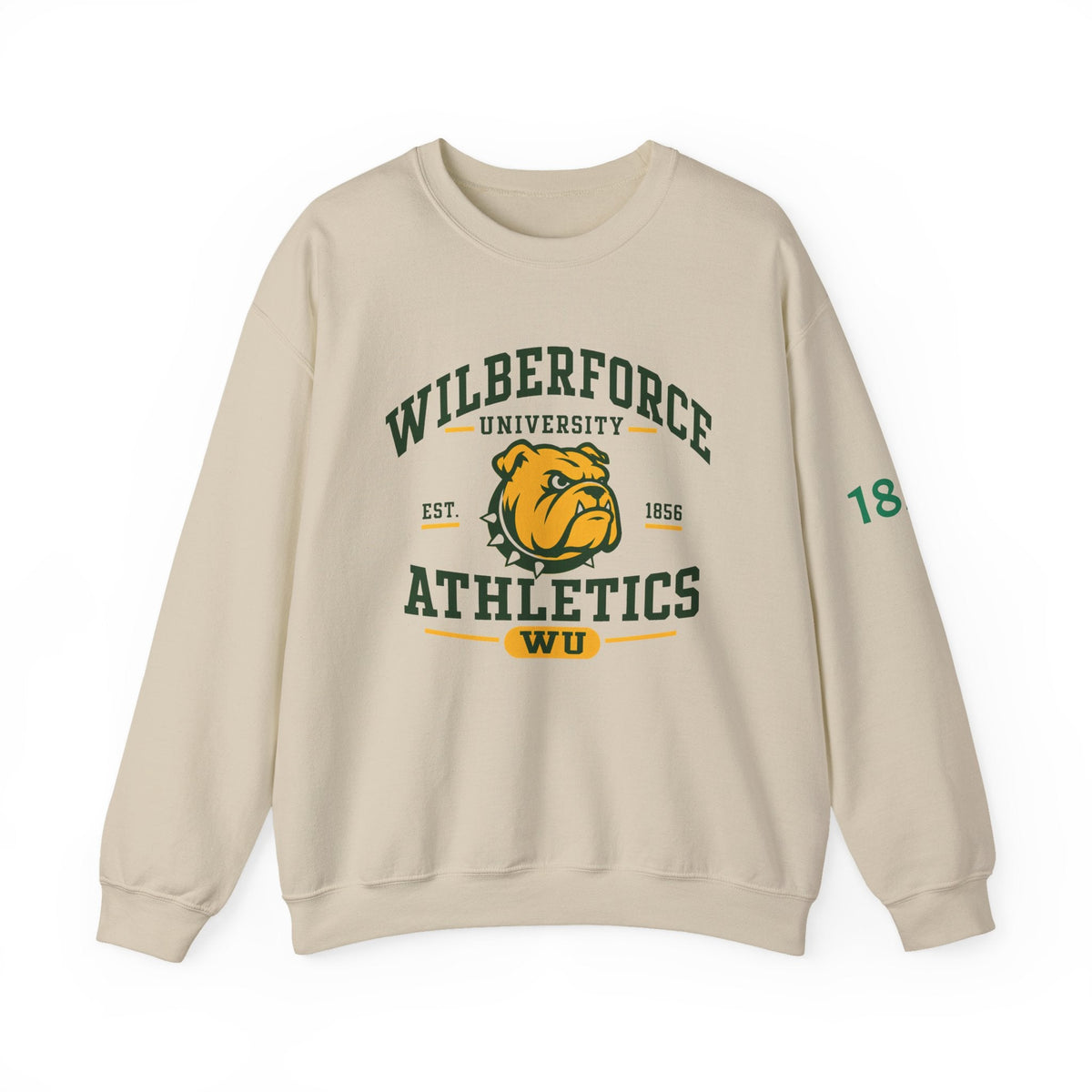 Wilberforce University Athletics Crewneck Sweatshirt — Bulldog Collegiate Pullover - Lasercraft Design