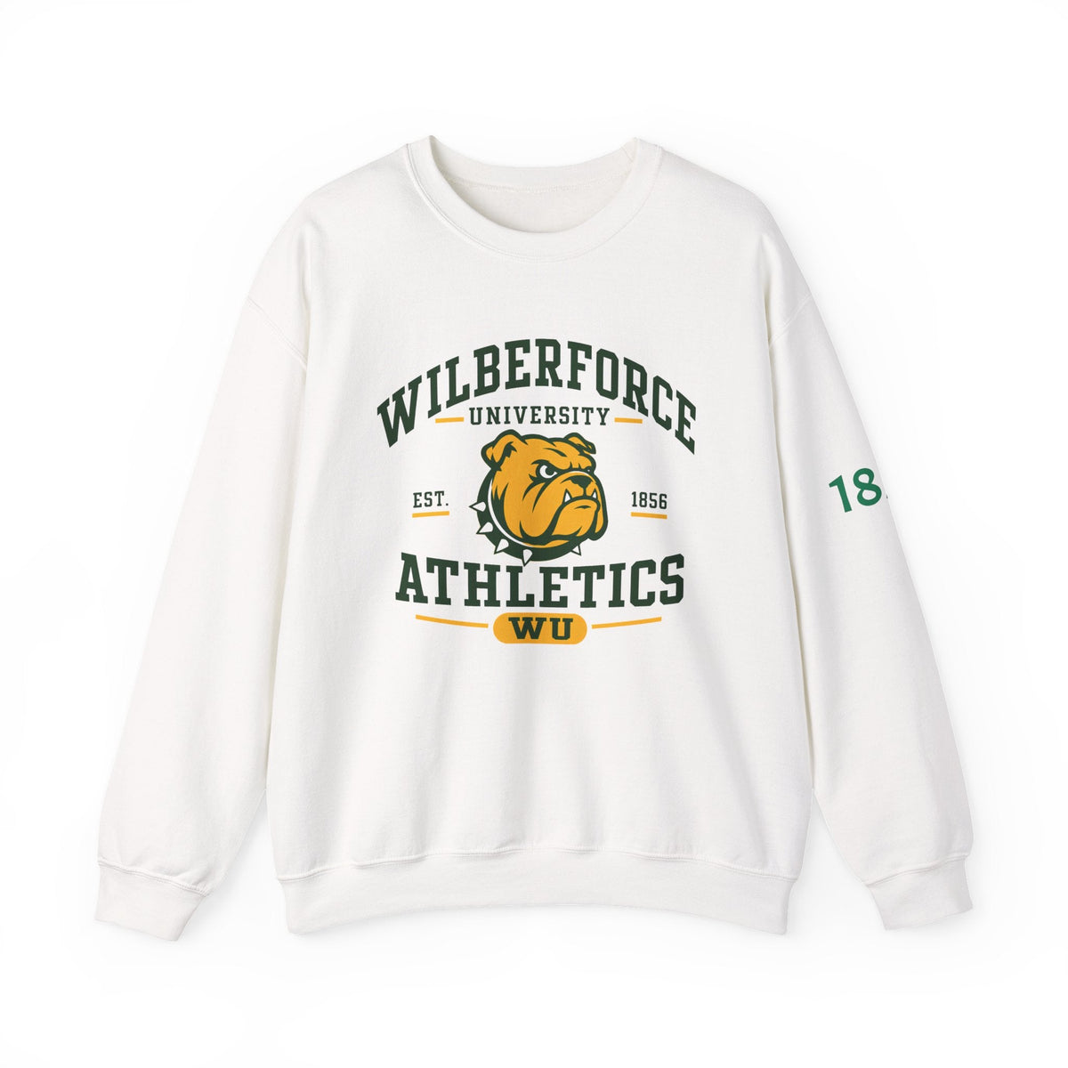 Wilberforce University Athletics Crewneck Sweatshirt — Bulldog Collegiate Pullover - Lasercraft Design