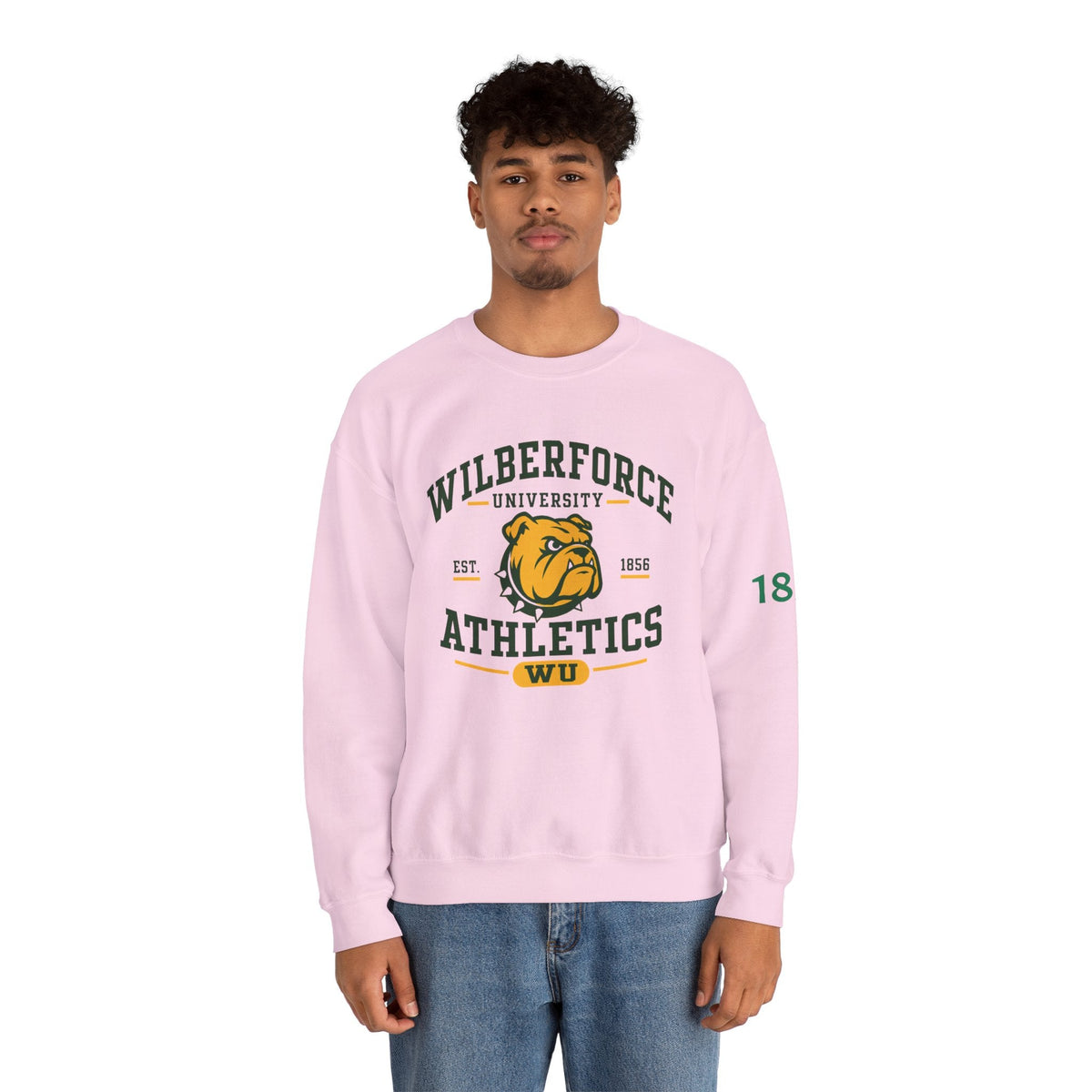 Wilberforce University Athletics Crewneck Sweatshirt — Bulldog Collegiate Pullover - Lasercraft Design