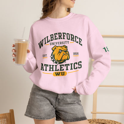 Wilberforce University Athletics Crewneck Sweatshirt — Bulldog Collegiate Pullover - Lasercraft Design