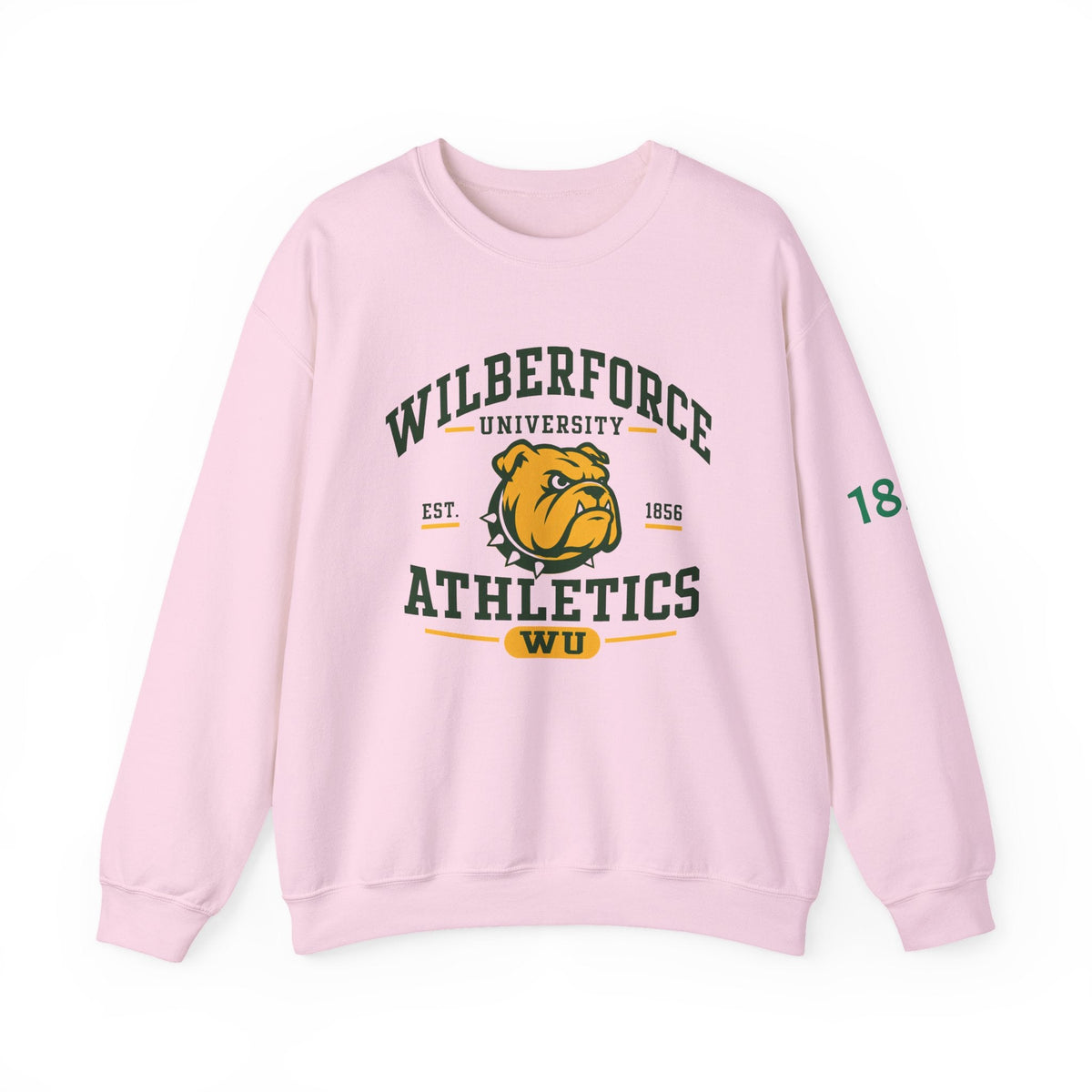 Wilberforce University Athletics Crewneck Sweatshirt — Bulldog Collegiate Pullover - Lasercraft Design