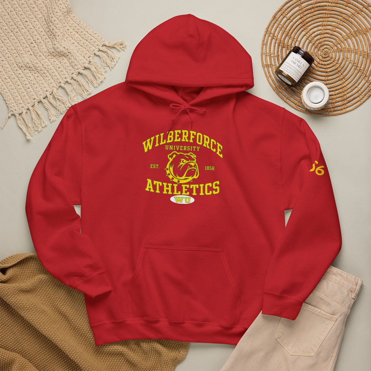 Wilberforce University Athletics Hoodie – Vintage Mascot College Sports Sweatshirt - Lasercraft Design