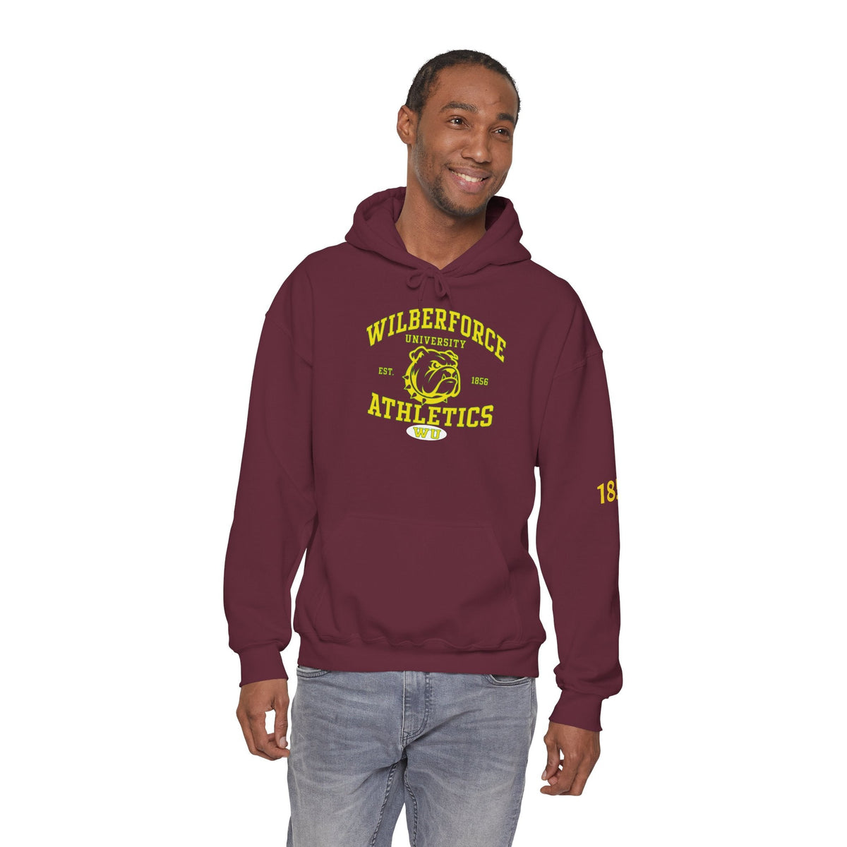 Wilberforce University Athletics Hoodie – Vintage Mascot College Sports Sweatshirt - Lasercraft Design