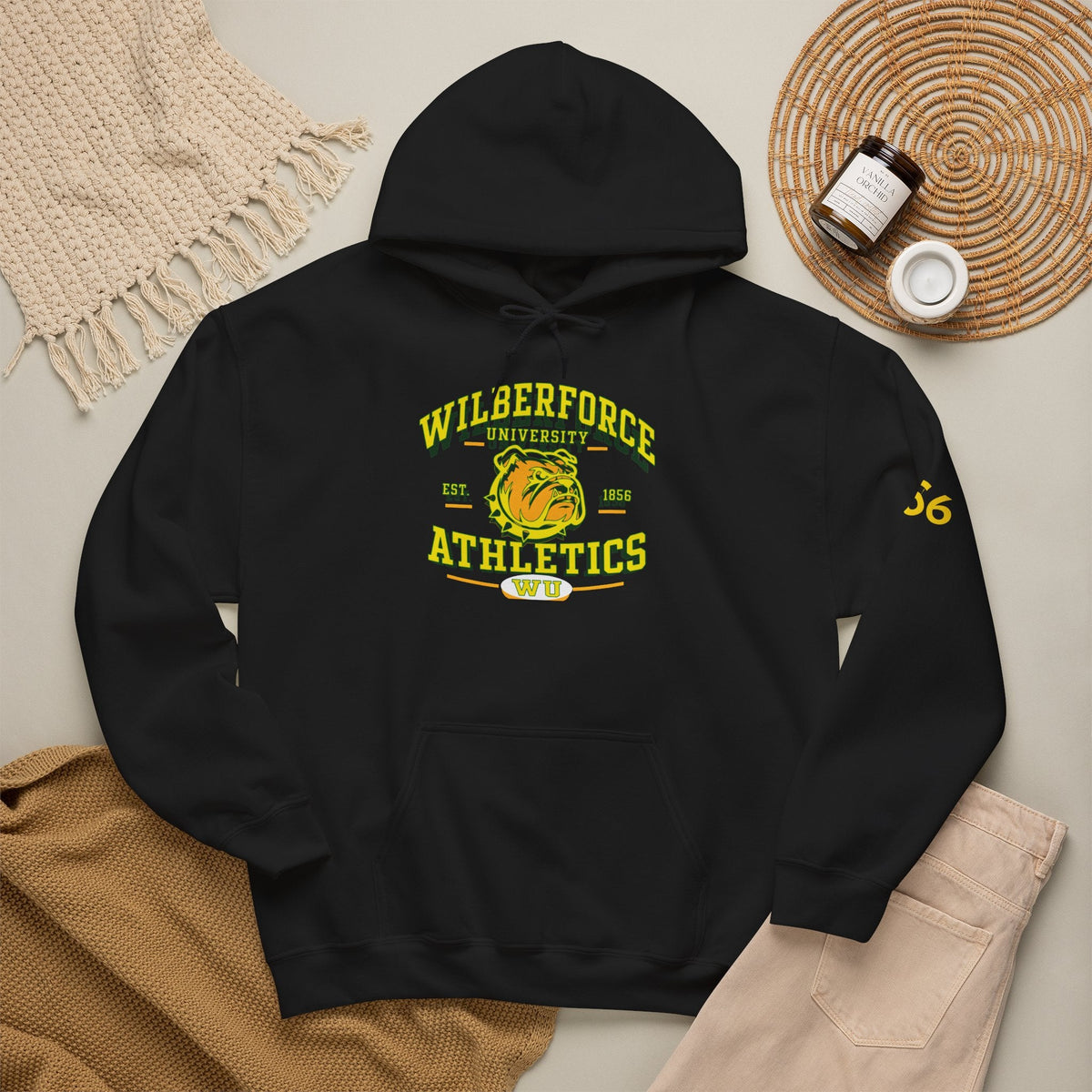 Wilberforce University Athletics Hoodie – Vintage Mascot College Sports Sweatshirt - Lasercraft Design