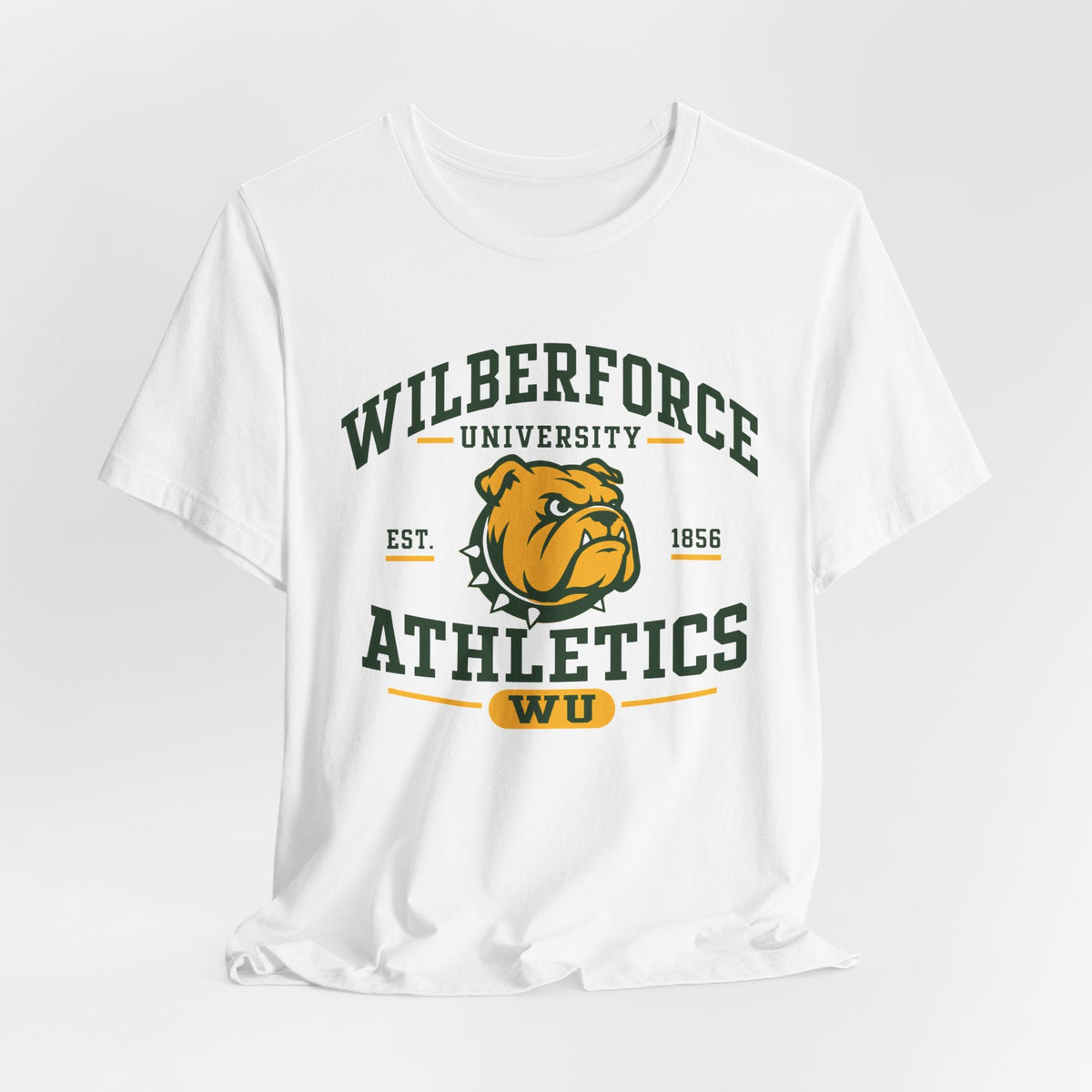 Wilberforce University Athletics T-Shirt — Bulldogs Logo College Tee - Lasercraft Design