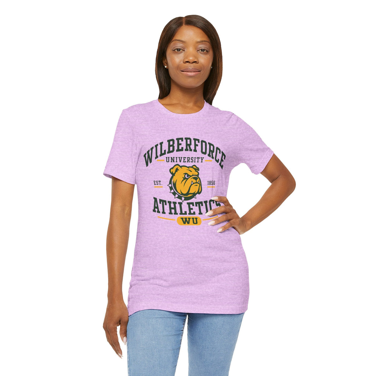 Wilberforce University Athletics T-Shirt — Bulldogs Logo College Tee - Lasercraft Design