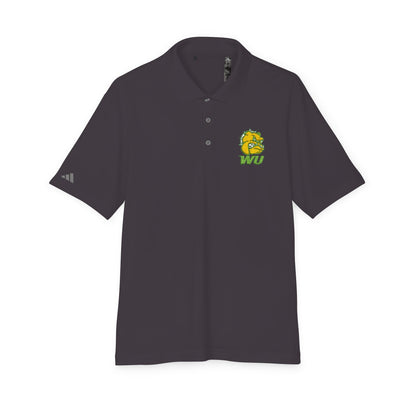 WU Bulldog Logo Polo Shirt — Embroidered College Team Performance Polo - Lasercraft Design